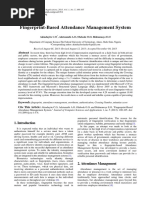 Fingerprint-Based Attendance Management System: Keywords