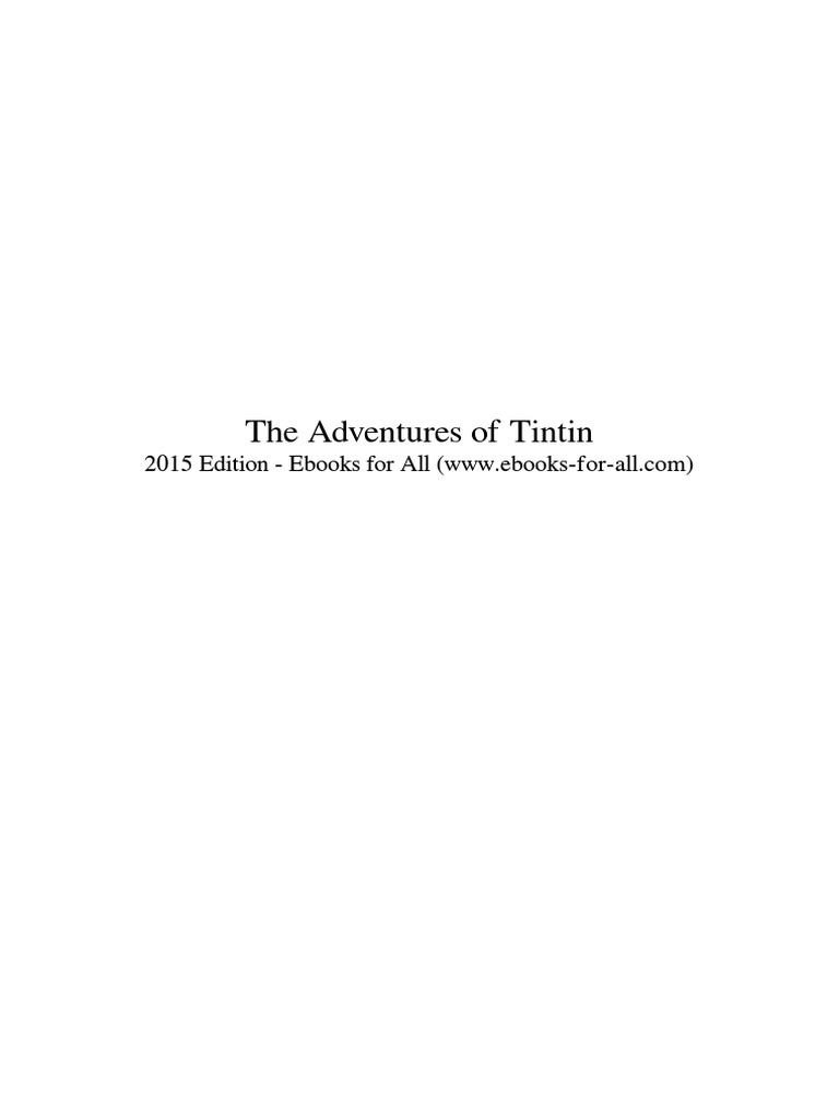 The Adventures Of Tintin Humor Comics Works