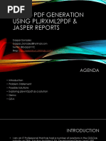 PDF Generation Using PLJRXML2PDF and Jasper