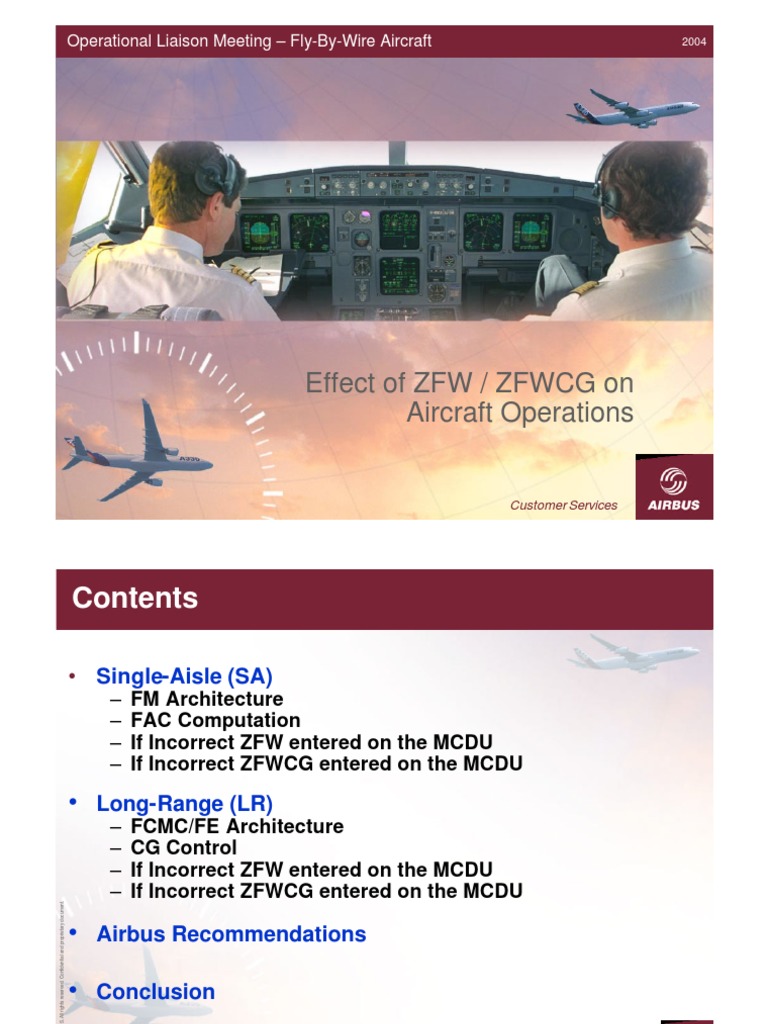 Effect of Zero Fuel Weight On Aircraft Operations PDF PDF Aircraft Aviation