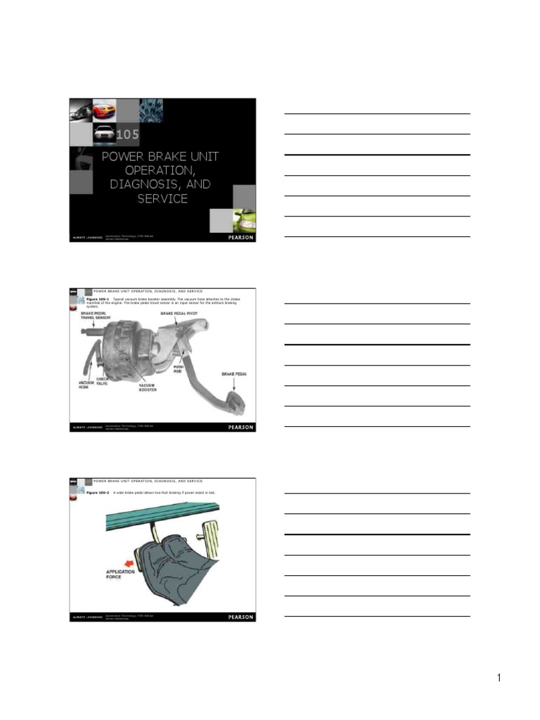 Power Brake Unit Operation, Diagnosis, and Service Automotive