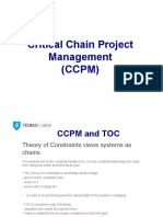 CCPM Critical Chain Project Management Theory of Constraints