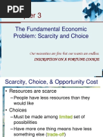 Chapter 3 - The Fundamental Economic Problem - Scarcity and Choice