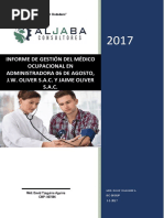 Informe de Gestión Médico Ocupacional