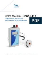 User Manual Hf03-Li19: Hukseflux