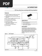 ALTAIR05T-800: Off-Line All-Primary-Sensing Switching Regulator