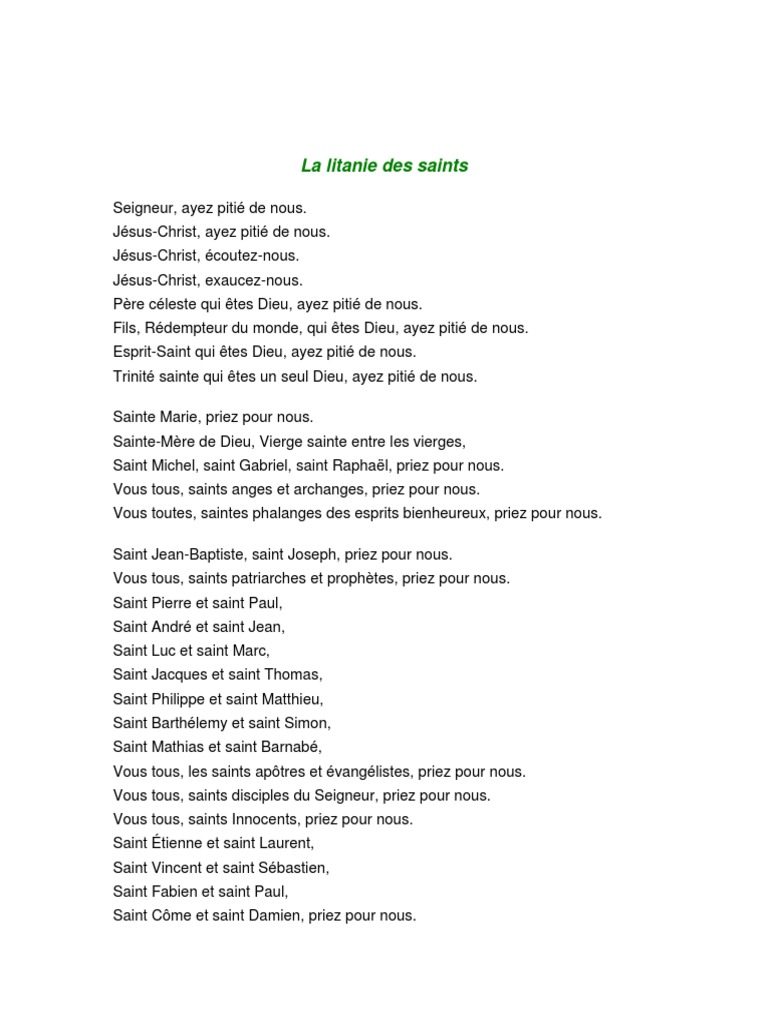 Messe De Tous Les Saints Partition Pdf