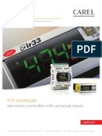 Carel Ir33 Series Electronic Controller Sales Brochure