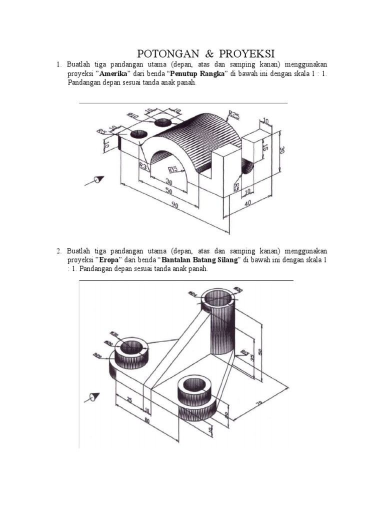 Latihan GBR Teknik 1&2 | PDF