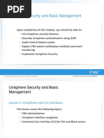 Unisphere Security and Basic Management 1