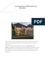 Tutorial Cara Mengunakan HDRI Pada Vray SketchUp