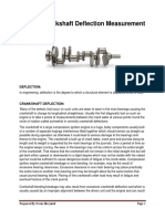 Engine Crankshaft Deflection Measurement