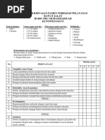 Download Kuesioner Kepuasan Pasien Terhadap Pelayanan Rawat Jalan by PKU muhammadiyah SN367839229 doc pdf