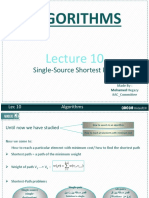 Algorithms: Single-Source Shortest Path