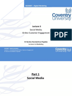 M33MKT - Lecture 3 - Social Media and Online Customer Engagement