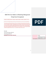 MKT364 Case Studies in Marketing Management Group-Based Assignment