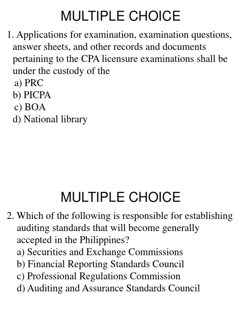 CPA Exam Guidelines and Regulations | PDF | Certified Public Accountant ...
