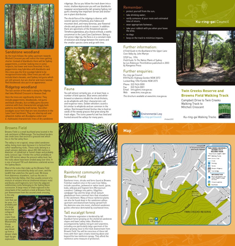 Ku-ring-gai Nature Walk Guide | PDF | Eucalyptus | Trees