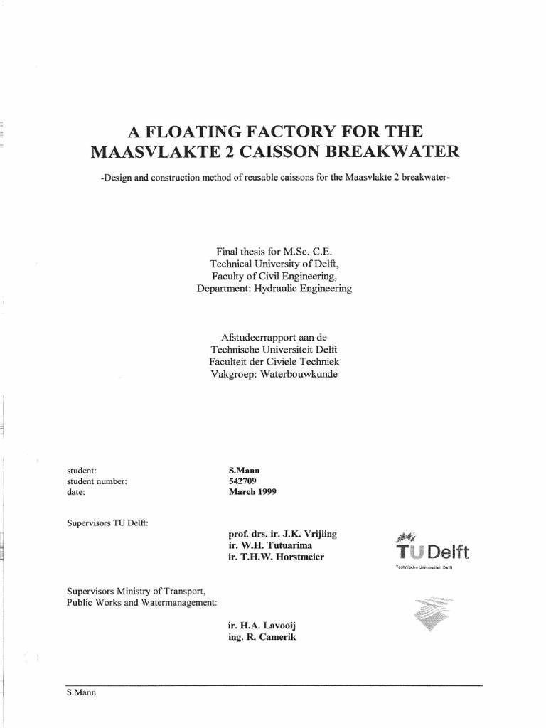 Reusable Caissons for Breakwaters | PDF | Deep Foundation | Civil ...