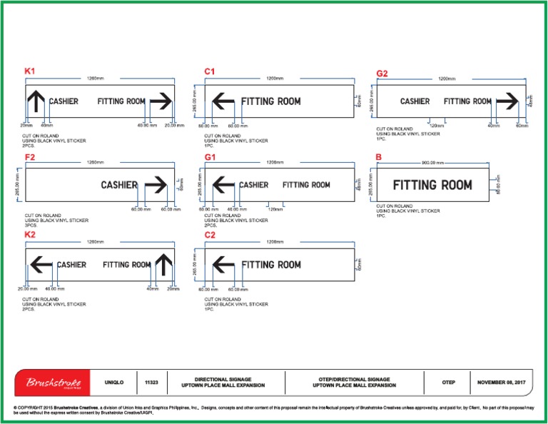 Directional Signage for Uptown Mall | PDF