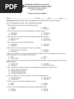 Grade 9 (2nd Quarter Exam)