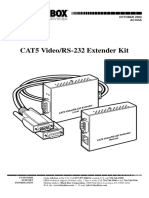 CAT5 Video/RS-232 Extender Kit: OCTOBER 2002 AC163A