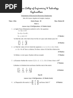 St. Thomas College of Engineering & Technology Kozhuvalloor: Time: 2 Hrs Series Exam - II Max. Marks 60 Part A