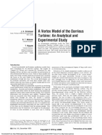 A Vortex Model of The Darrieus Turbine: An Analytical and Experimental Study