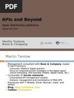 APIs and Beyond - Open Distribution Platforms