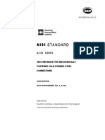 !2011 AISI S905 Test Methods For Mech Fas CFS Connections PDF
