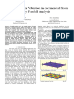 A Study of Floor Vibration in Commercial Floors by Footfall Analysis