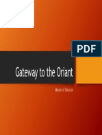 Gateway To The Oriant