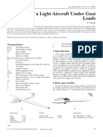 Response of A Light Aircraft Under Gust Loads: Nomenclature