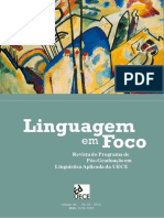 Notas Sobre a Dissertação: Software Esboço de um estudo para as ciências da linguagem