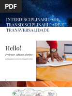 Interdisciplinaridade, transdisciplinaridade etransversalidade - Blog Pedagogia Para Concursos