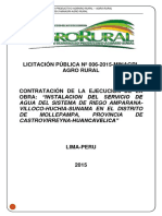 Bases para La Licitacion Agrorural 2015