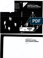 HABERMAS, Jürgen, Historia y Critica de La Opinión Publica