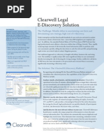 Clearwell Legal E-Discovery Solution