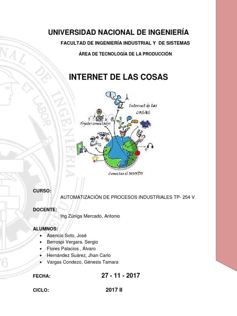 Monografía sobre Internet de las Cosas | PDF | Internet de las Cosas ...