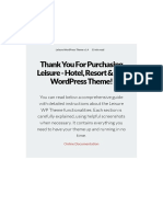 Leisure WordPress Theme Documentation v.1.5