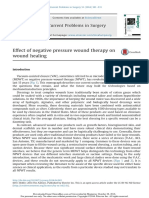 Effect of Negative Pressure Wound Therapy On Wound Healing: Current Problems in Surgery