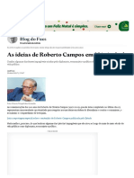 As Ideias de Roberto Campos em 18 Pérolas'