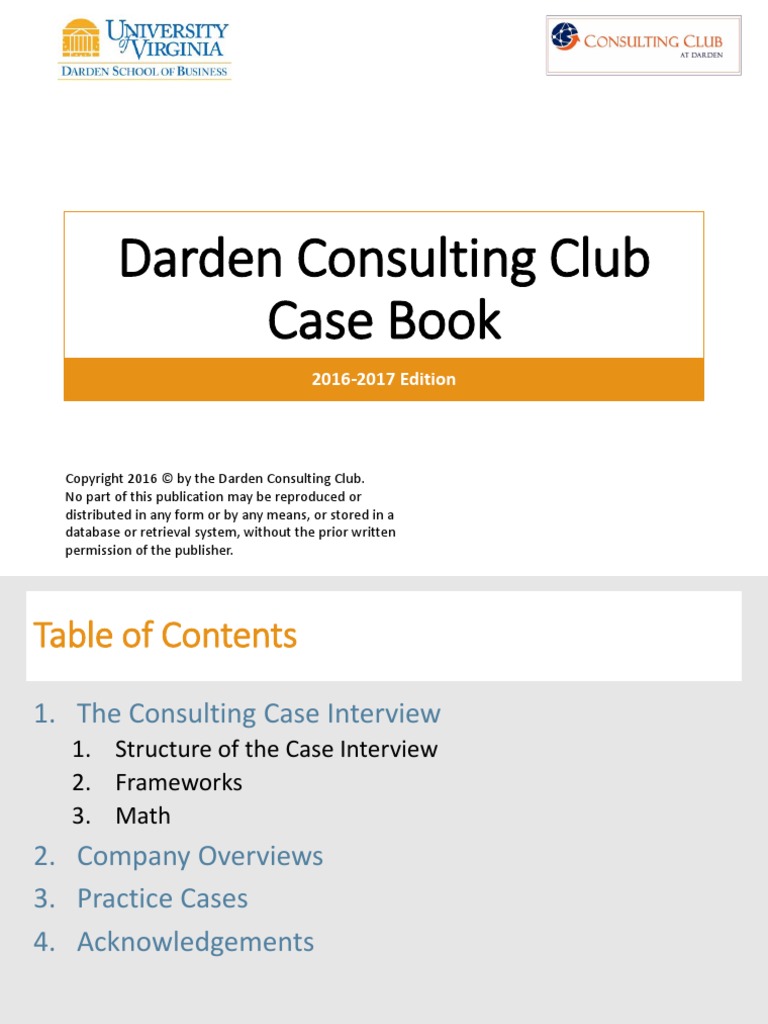 Darden Case Book 2016 17 PDF Mc Kinsey & Company