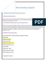 Delivery Costs To Non Inventory Account