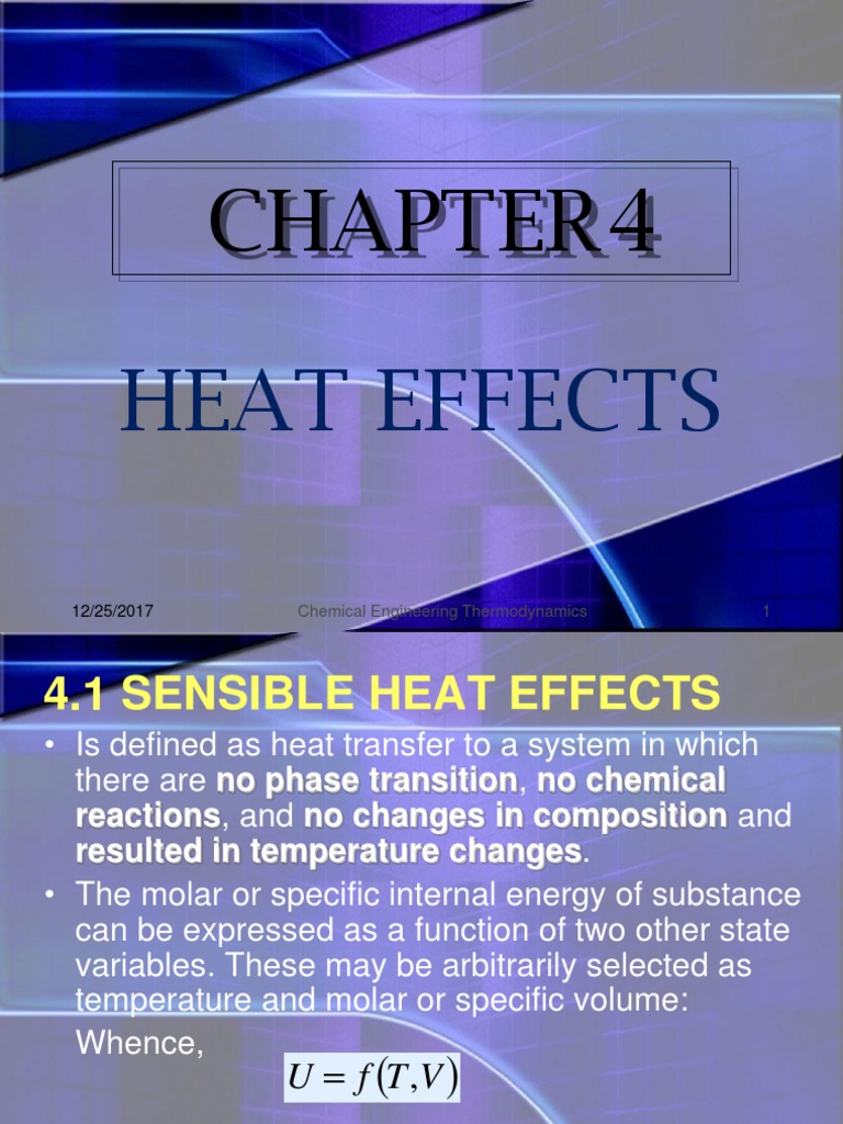 Thermo Heat Effects Combustion Heat