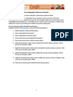 Extra Credit Fiscal and Monetary Policy Infographic Activity