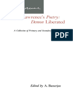 LAWRENCE, D. H. Lawrence's Poetry Demon Liberated