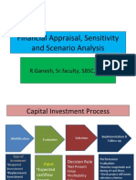 Financial Appraisal, Sensitivity and Scenario Analysis: R.Ganesh, SR - Faculty, SBSC, Hyd