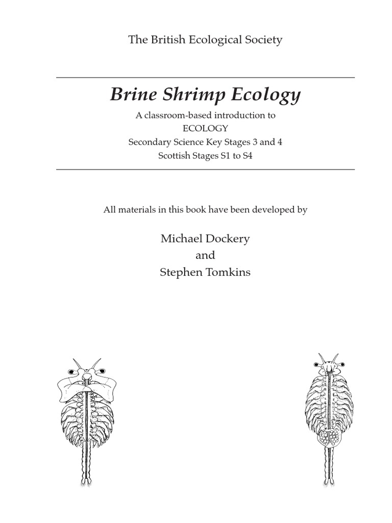 Brine Shrimp Ecology | PDF | Ecosystem | Ecology