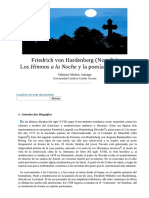 Friedrich von Hardenberg (Novalis) Los Himnos a la Noche y la poesía romántica